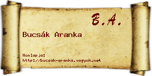 Bucsák Aranka névjegykártya